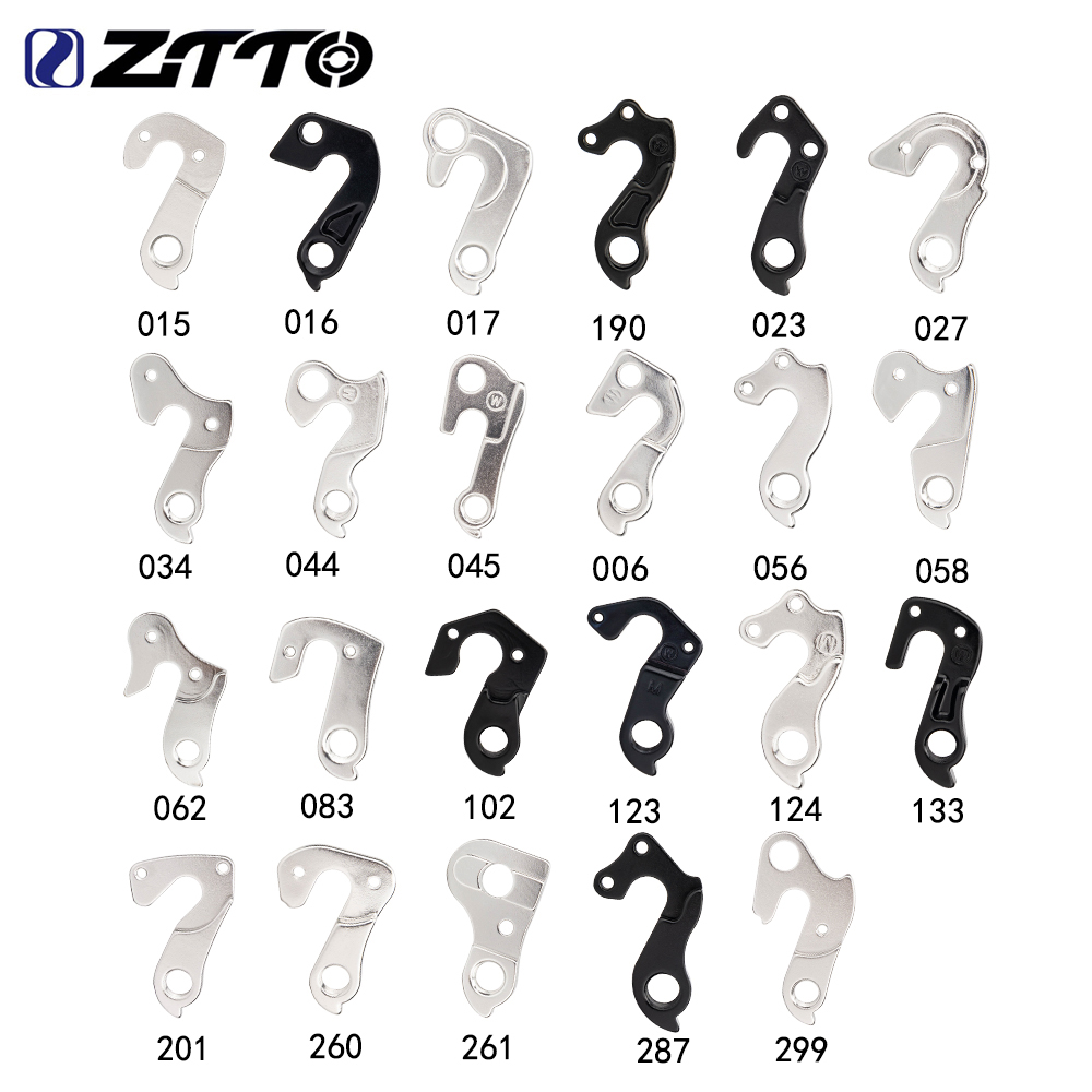 Cycling Gear Hanger - ZTTO อะไหล่จักรยานเสือภูเขาแบบยูนิเวอร์แซล 23 รุ่น ตัวยึดเกียร์หลังแบบอัลลอยด์ สำหรับจักรยานแข่ง