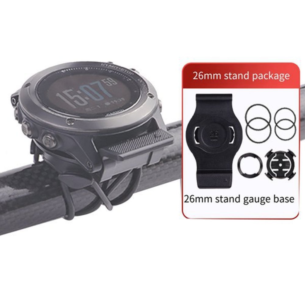 Cycling Gear Garmin - สายนาฬิกาพลาสติกสีดำขนาด 26 มม. สายเปลี่ยนสำหรับนาฬิกาอัจฉริยะ Garmin Cycling