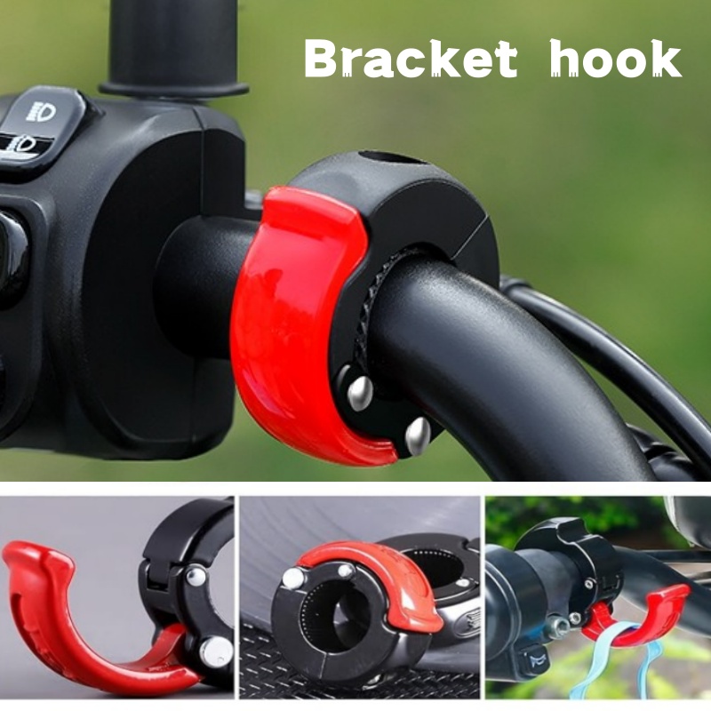 Cycling Gear Hanger - ตะขอแขวนกระเป๋าจักรยานแบบถอดเปลี่ยนได้ ตะขอแขวนอเนกประสงค์ ABS/อะลูมิเนียม ตะขอแขวนหมวกกันน็อคสำหรับจักรยานยนต์