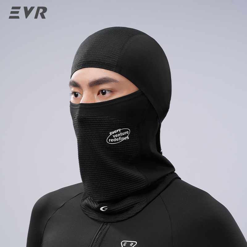 Cycling Gear For Women - หน้ากากกันลมกันหนาว EVR สำหรับฤดูหนาว ผ้าขนสัตว์ ปิดคอ กันลม