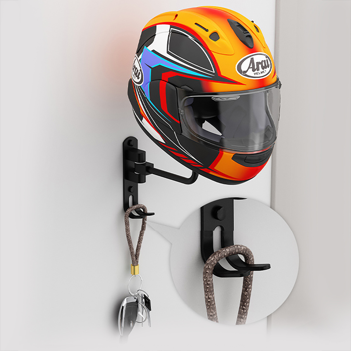 ที่แขวนหมวกกันน็อคมอเตอร์ไซค์แ - Cycling Gear Wall Mount บทวิจารณ์และราคา