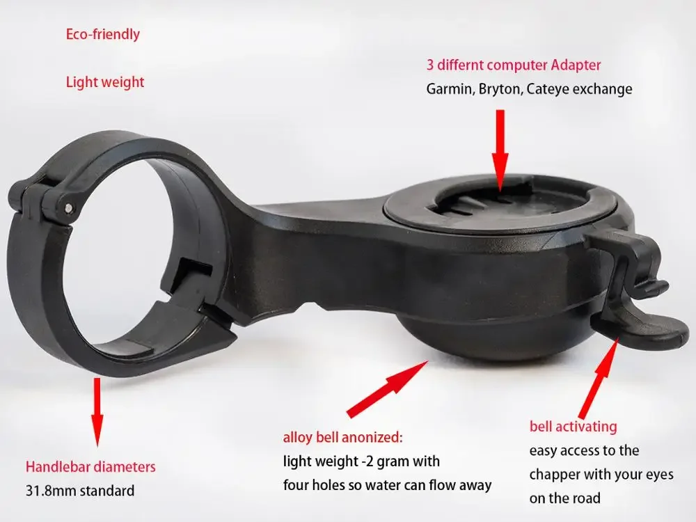 ที่ยึดคอมพิวเตอร์จักรยานพร้อมก - Bike Bell บทวิจารณ์และราคา